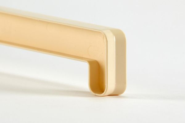 Ручка оконная с замком коричневая