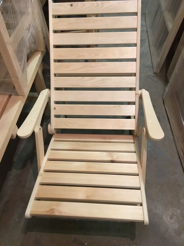 Шезлонг садовый складной 