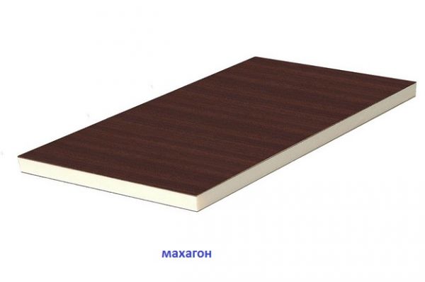 Сэндвич панель с ламинацией "Махагон"